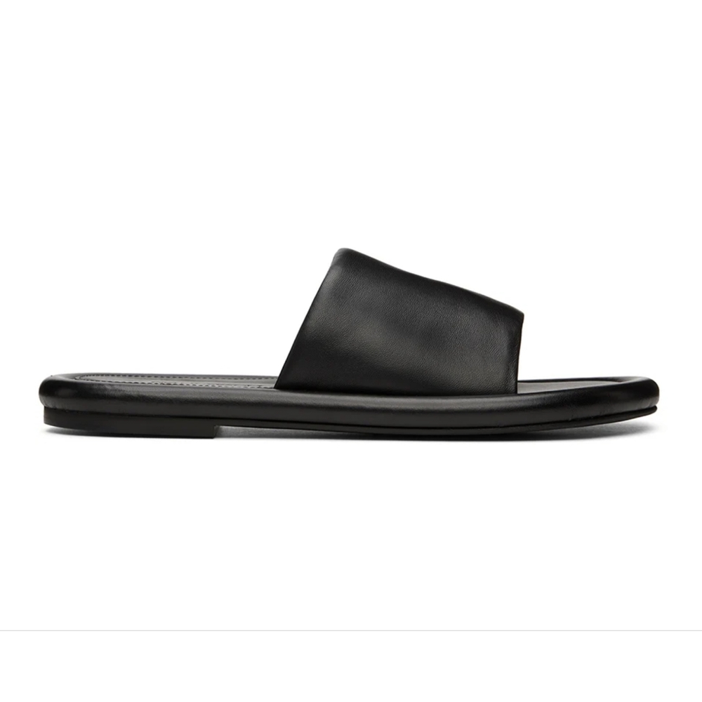 JW Anderson Black Bumper Luxury Slides